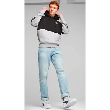PUMA POWER COLORBLOCK FLEECE קפוצון לגברים