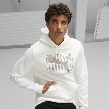 PUMA M ESS+ LOGO LAB קפוצון לגברים
