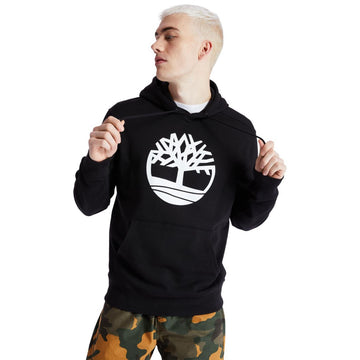 Timberland סווטשירט קפוצ’ון לגברים לוגו עץ