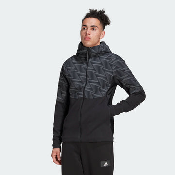 ADIDAS `DESIGNED FOR GAMEDAY FULL-ZIP HOODIE ז`קט לגברים