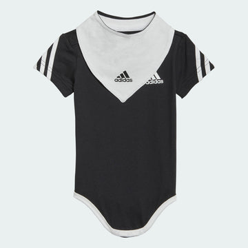3-STRIPES ONESIE WITH BIB חליפה לתינוקות
