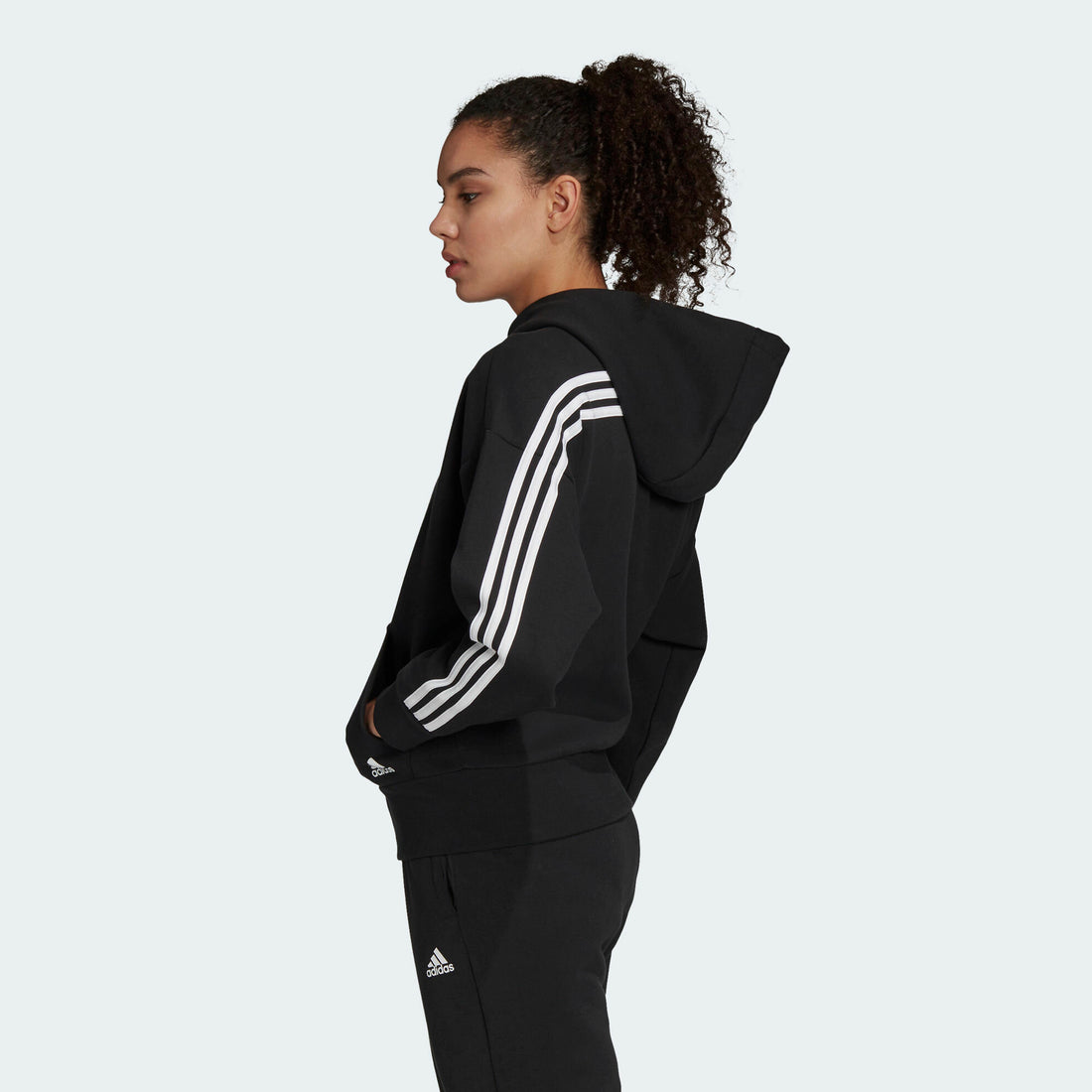 Adidas 3-STRIPES DOUBLEKNIT FULL-ZIP SCUBA HOODIE