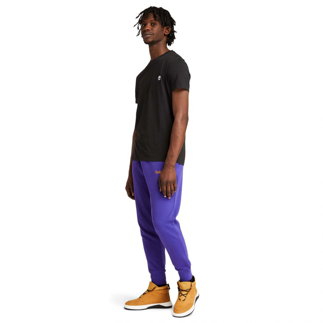 Timberland טי שירט ג’רסי מפתח עגול עם רקמת לוגו