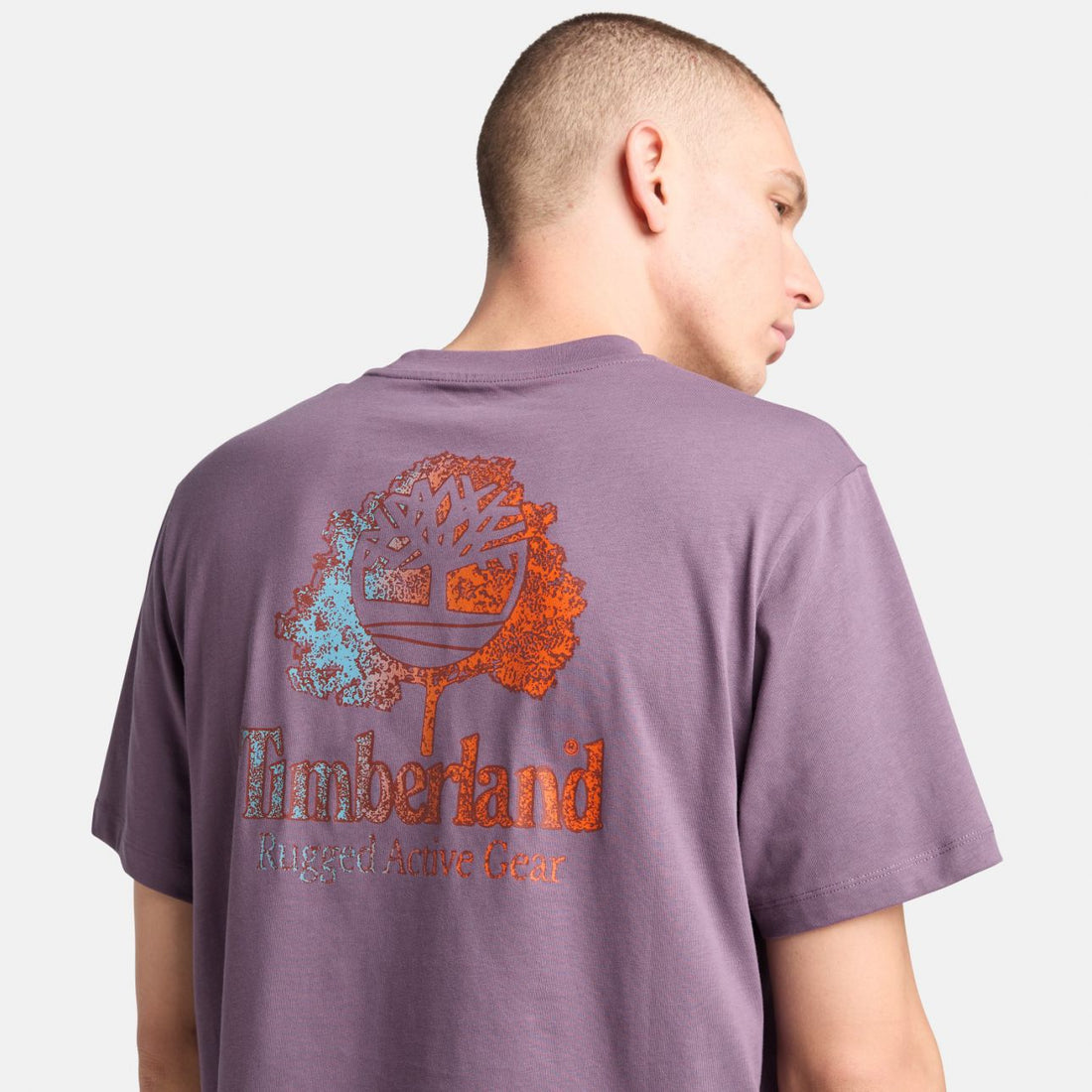 Timberland  טי שירט עם שרוולים קצרים והדפס דו צדדי