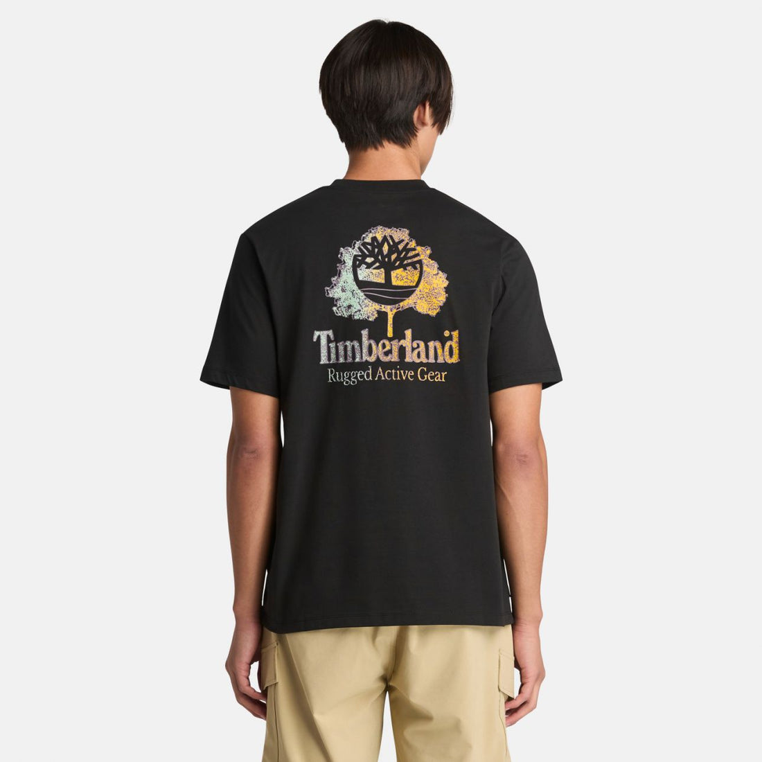 Timberland  טי שירט עם שרוולים קצרים והדפס דו צדדי