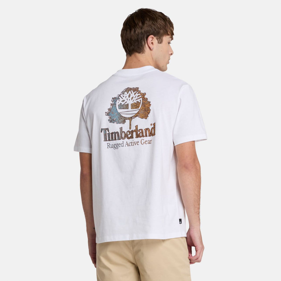 Timberland  טי שירט עם שרוולים קצרים והדפס דו צדדי