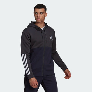 ADIDAS ESSENTIALS COLORBLOCK FLEECE FULL-ZIP HOODIE קפוצון לגברים