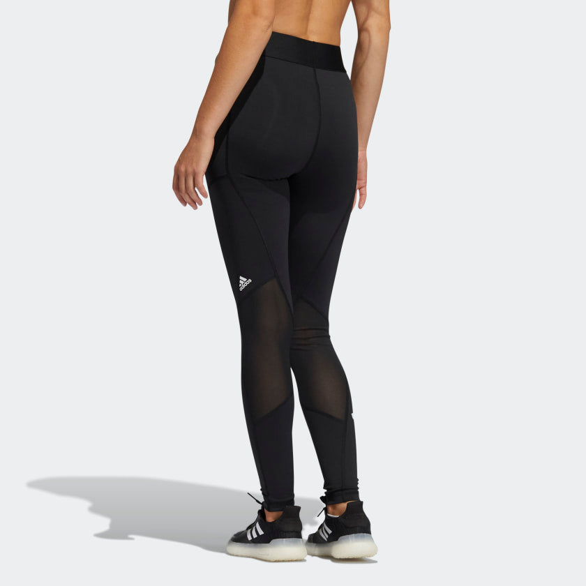 ADIDAS TECHFIT LIFE MID-RISE BADGE OF SPORT LONG TIGHTS  טייץ לנשים